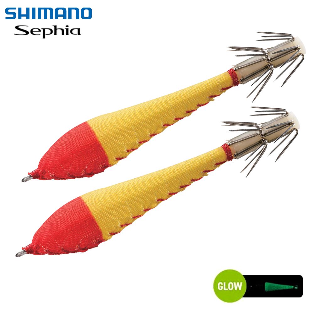 SHIMANO Squid Fishing Floating Squid Jig Lure SEPHIA FUWA FUWA SUTTE II S Red/Yellow