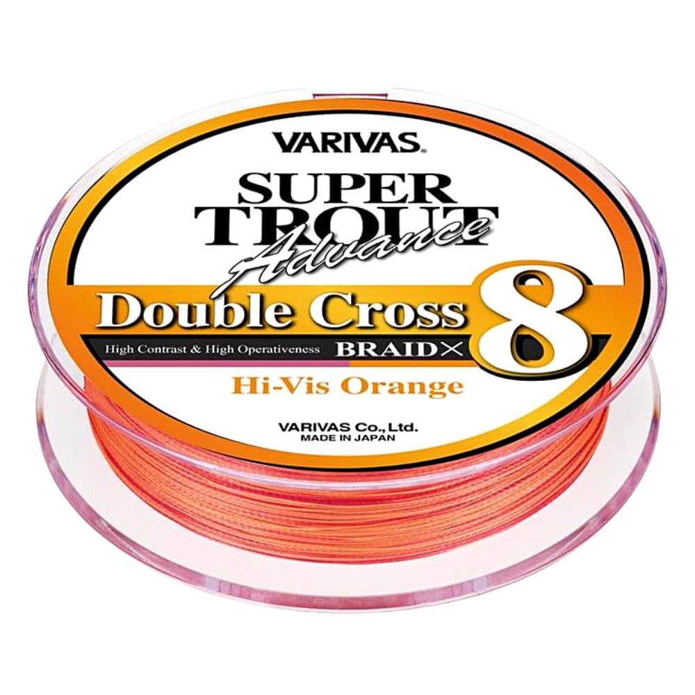 VARIVAS Finesse X8 Braid Line Super Trout Advance DOUBLE CROSS 100m Hi-Vis Orange - Image 2