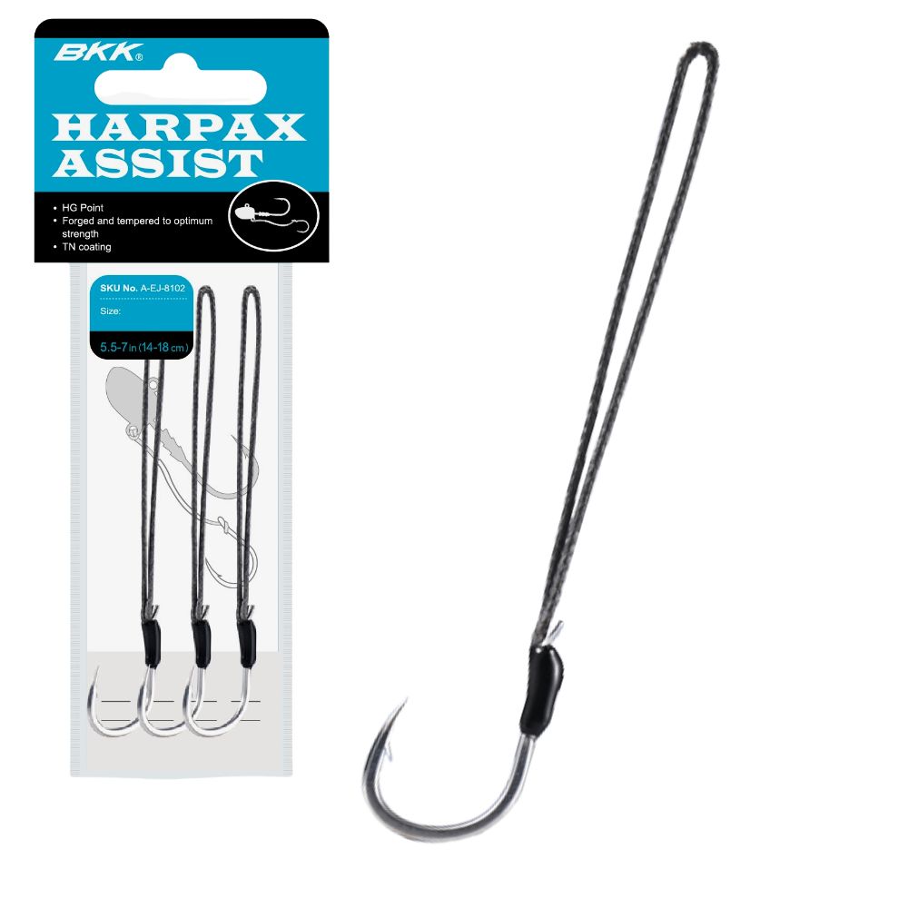 BKK Saltwater Jighead-Single Assist Hook HARPAX