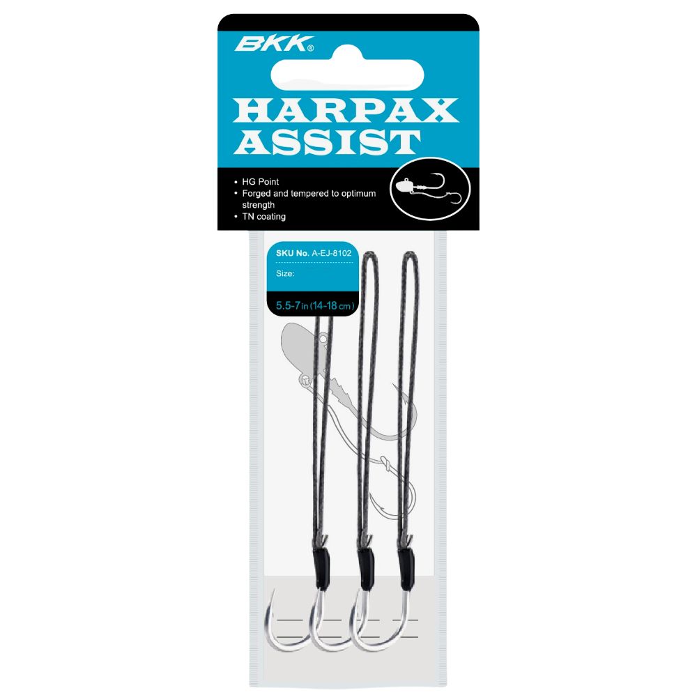 BKK Saltwater Jighead-Single Assist Hook HARPAX - Image 2