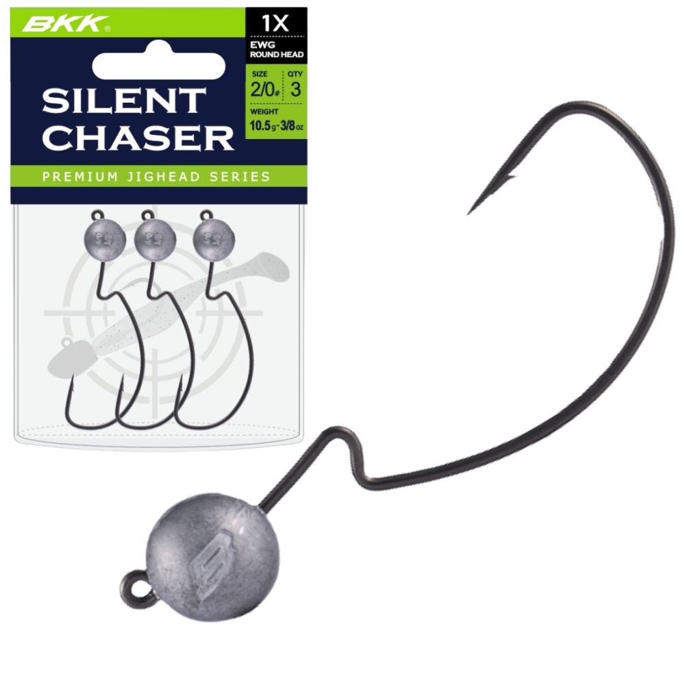 BKK Premium Worm Jighead Silent Chaser 1X EWG Round Head