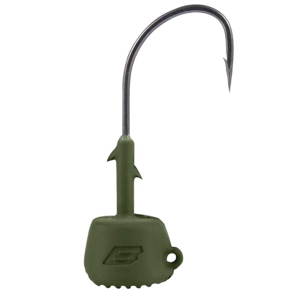 BKK Finesse Jighead Silent Chaser DRAGGIN' NED Matte Green Pumpkin - Image 3
