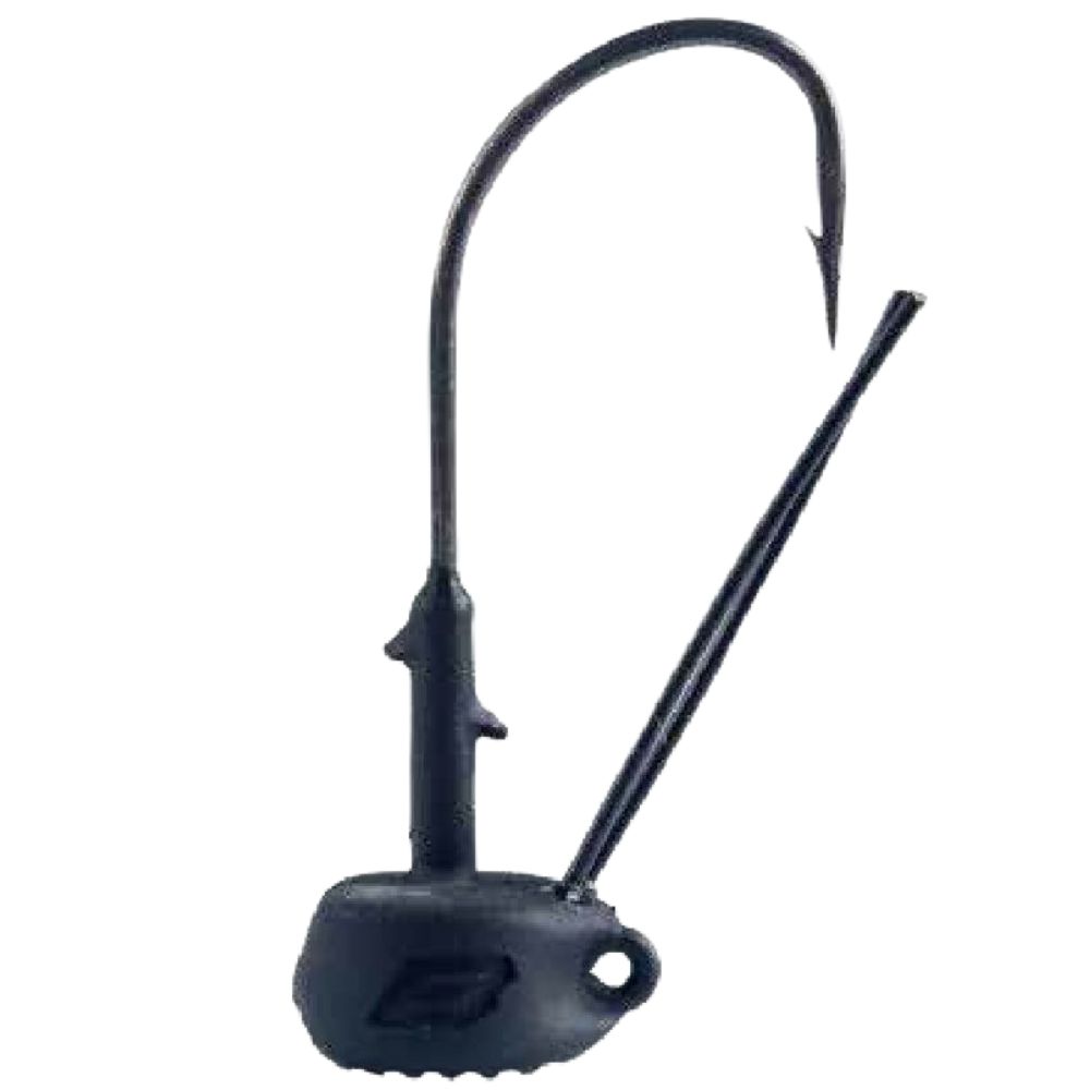 BKK Finesse Weedless Jighead Silent Chaser DRAGGIN' NED Matte Black - Image 3