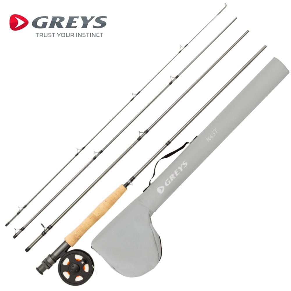GREYS Fly Fishing Rod-Reel Combo KIT K4ST 10' #7