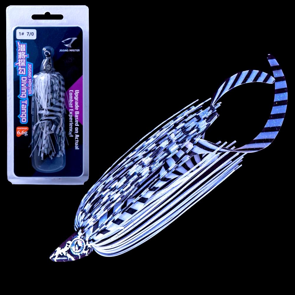 JIGGING MASTER Weighted Flasher Skirt Jigging Assist Hook-Rig DIVING TANGO 6.6g - Image 2