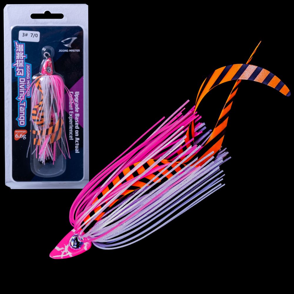 JIGGING MASTER Weighted Flasher Skirt Jigging Assist Hook-Rig DIVING TANGO 6.6g - Image 4