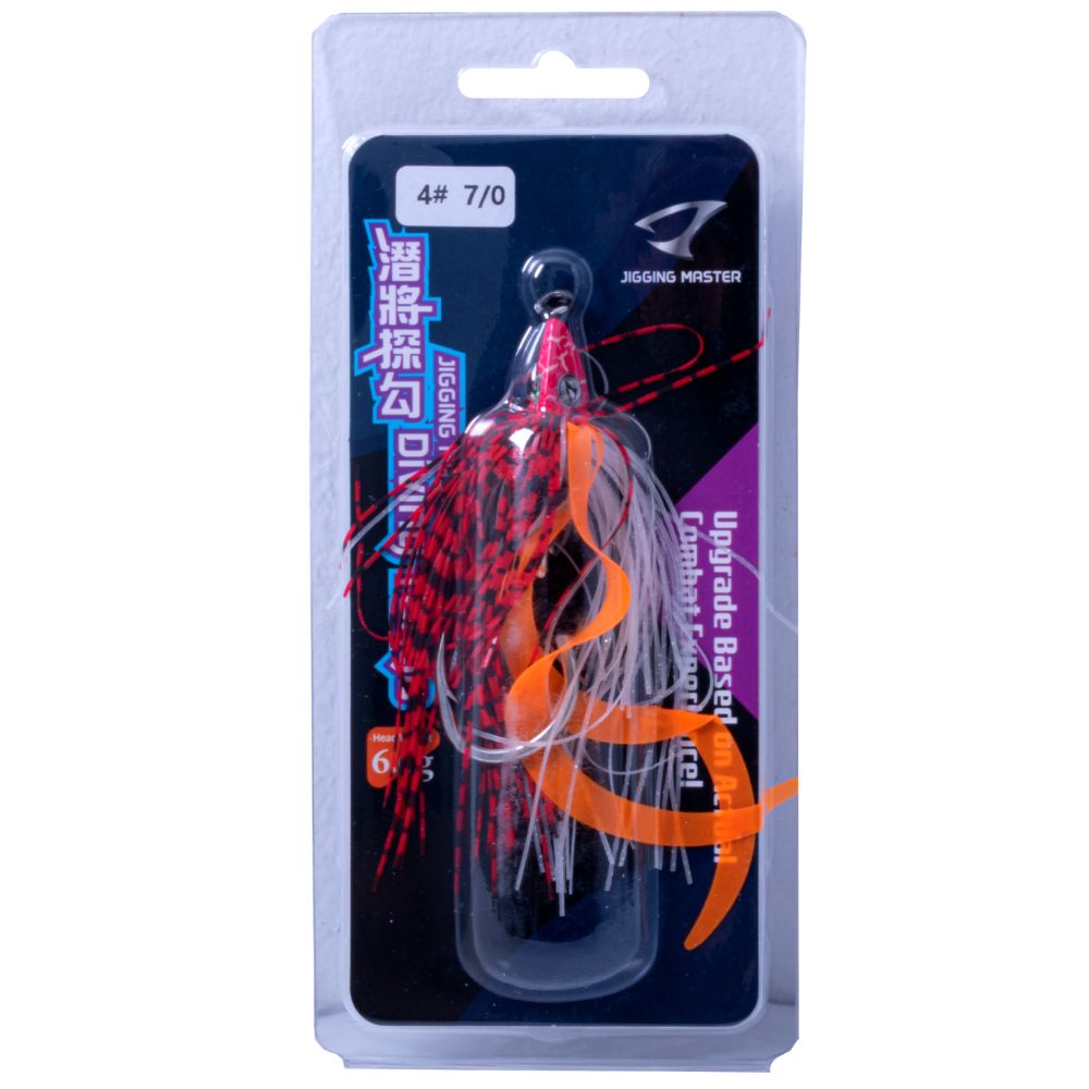 JIGGING MASTER Weighted Flasher Skirt Jigging Assist Hook-Rig DIVING TANGO 6.6g - Image 15