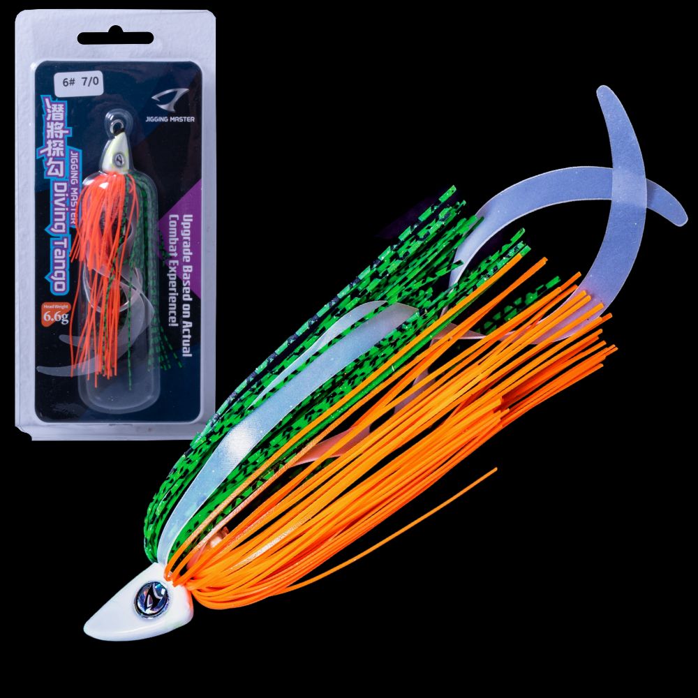 JIGGING MASTER Weighted Flasher Skirt Jigging Assist Hook-Rig DIVING TANGO 6.6g - Image 7
