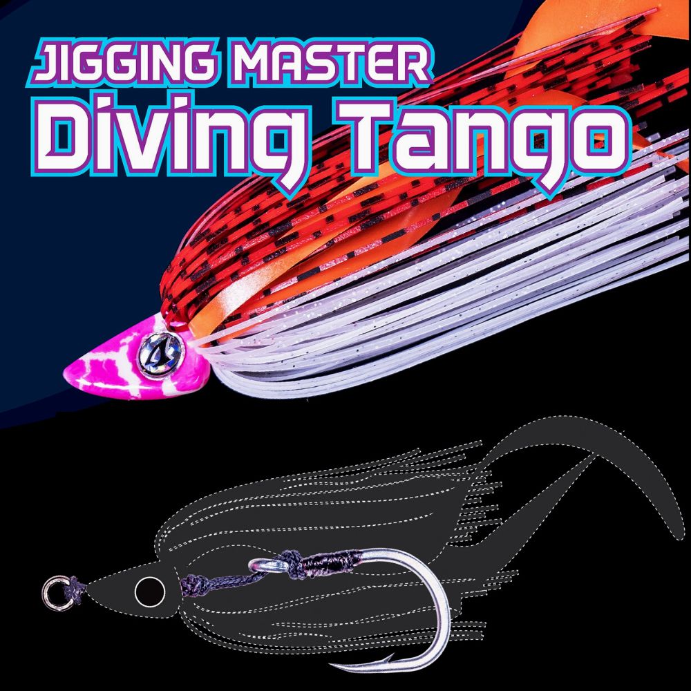 JIGGING MASTER Weighted Flasher Skirt Jigging Assist Hook-Rig DIVING TANGO 6.6g
