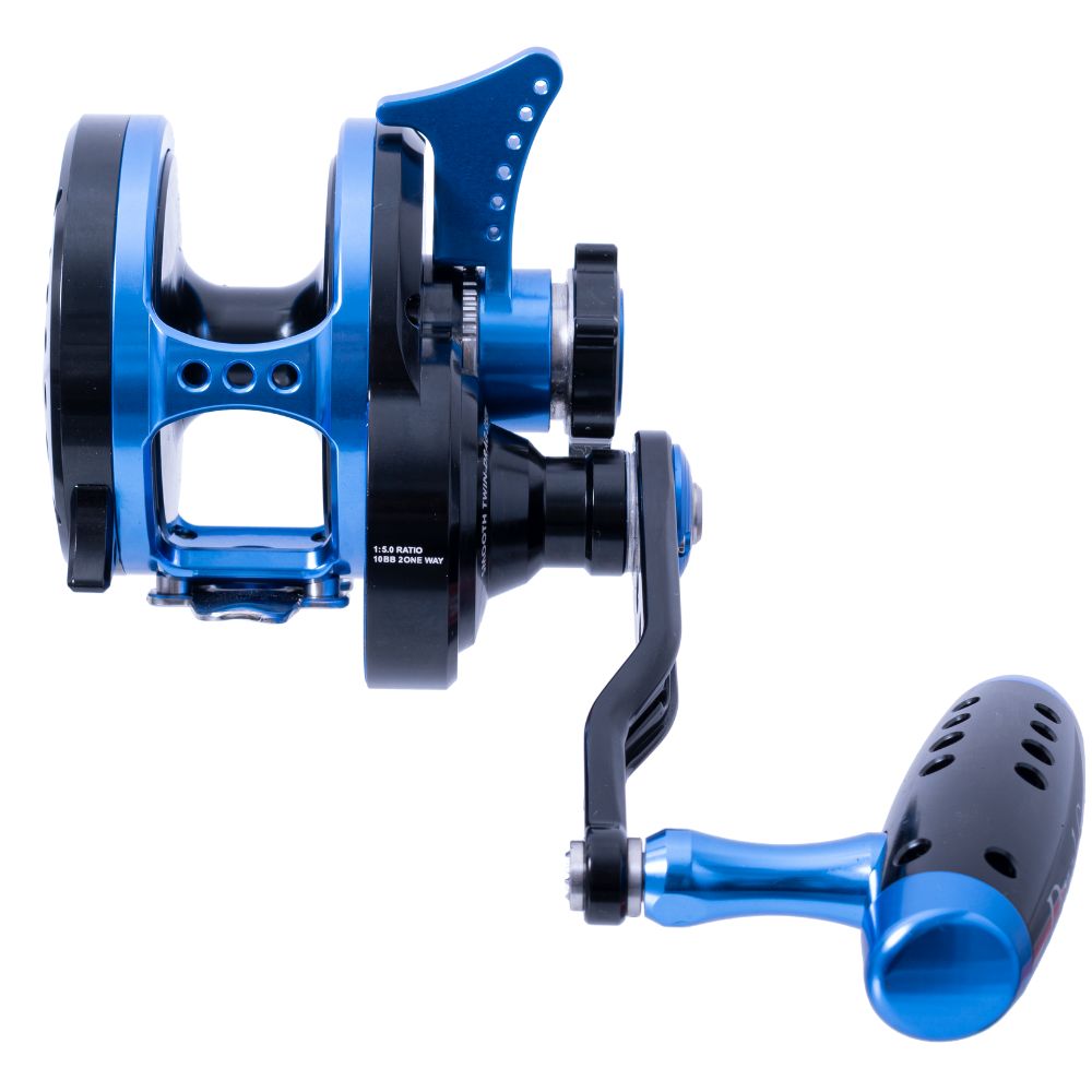 WIKI JIGGING Saltwater Fishing Lever-Twin Drag Lefthanded Jigging Reel DEVIL STAR 3000H Blue/Black - Image 3
