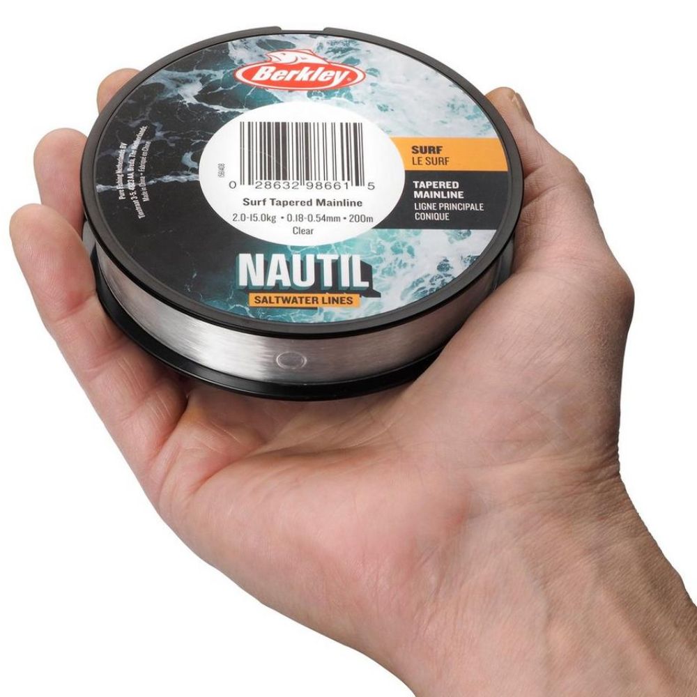 BERKLEY Saltwater Fishing Tapered Mainline NAUTIL SURF 200m/Clear - Image 3
