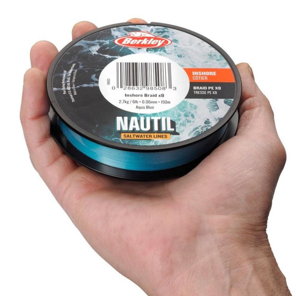 BERKLEY Saltwater Fishing X8 Braid Line NAUTIL INSHORE 300m/Aqua Blue - Image 3