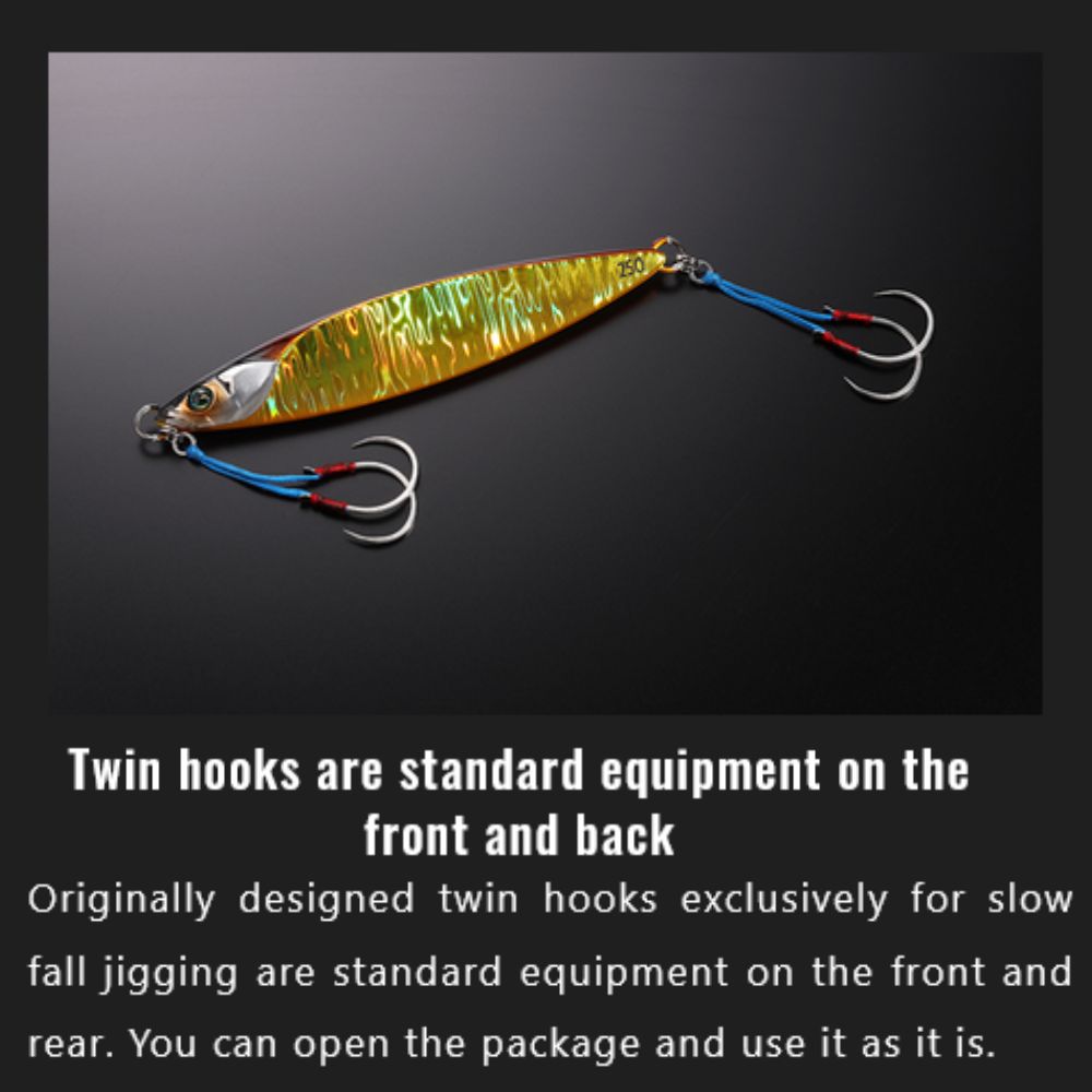 JACKALL Saltwater Jigging Lure BAMBLUZ Jig SLOW 150g #G205 - Image 6