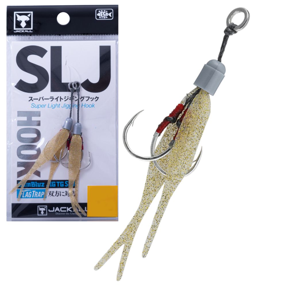 JACKALL Pre-Tied Twin Assist Super Light Jigging Hook SLJ - Image 4