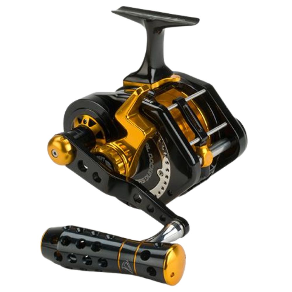 JIGGING MASTER Extreme Jigging Righthanded Reel UNDERHEAD PE10 Black/Gold - Image 5