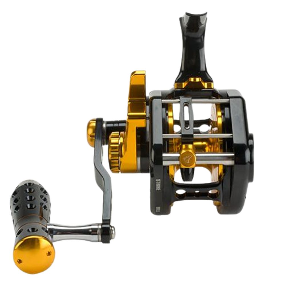 JIGGING MASTER Extreme Jigging Righthanded Reel UNDERHEAD PE10 Black/Gold - Image 6