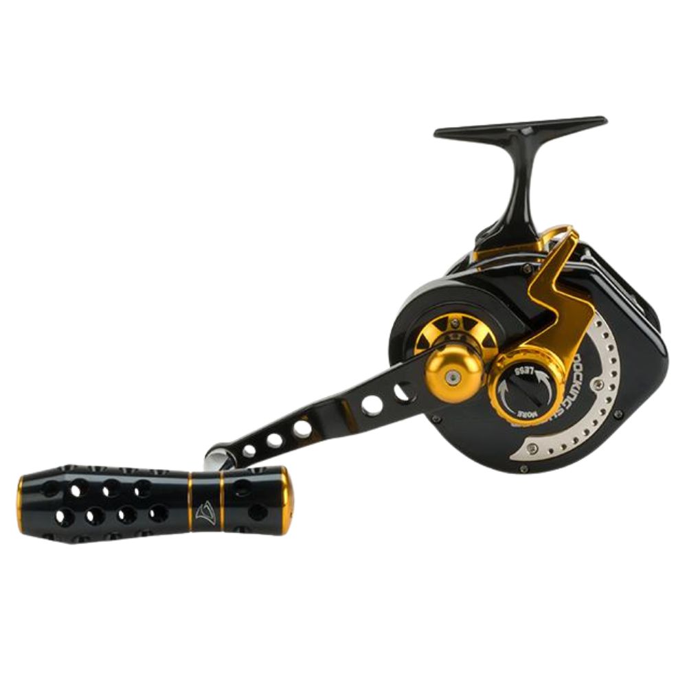 JIGGING MASTER Extreme Jigging Righthanded Reel UNDERHEAD PE10 Black/Gold - Image 9