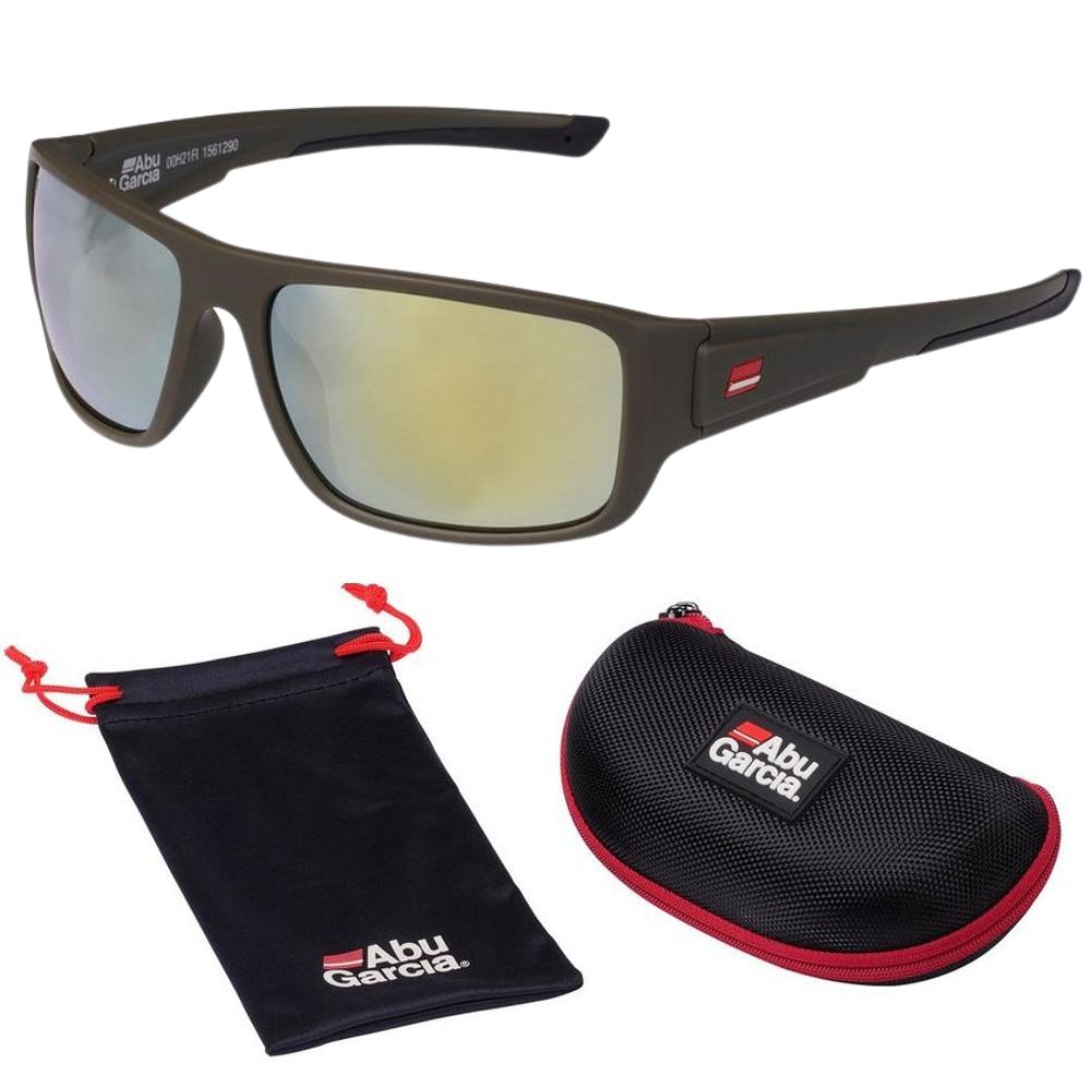 ABU GARCIA Polarized Sunglasses REVO Gold Green
