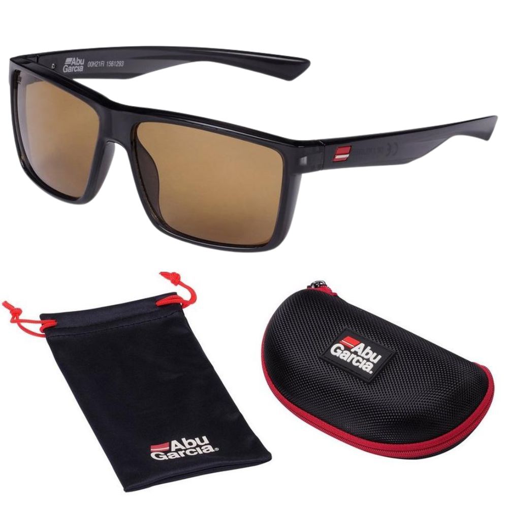 ABU GARCIA Polarized Sunglasses SPIKE Stone Amber