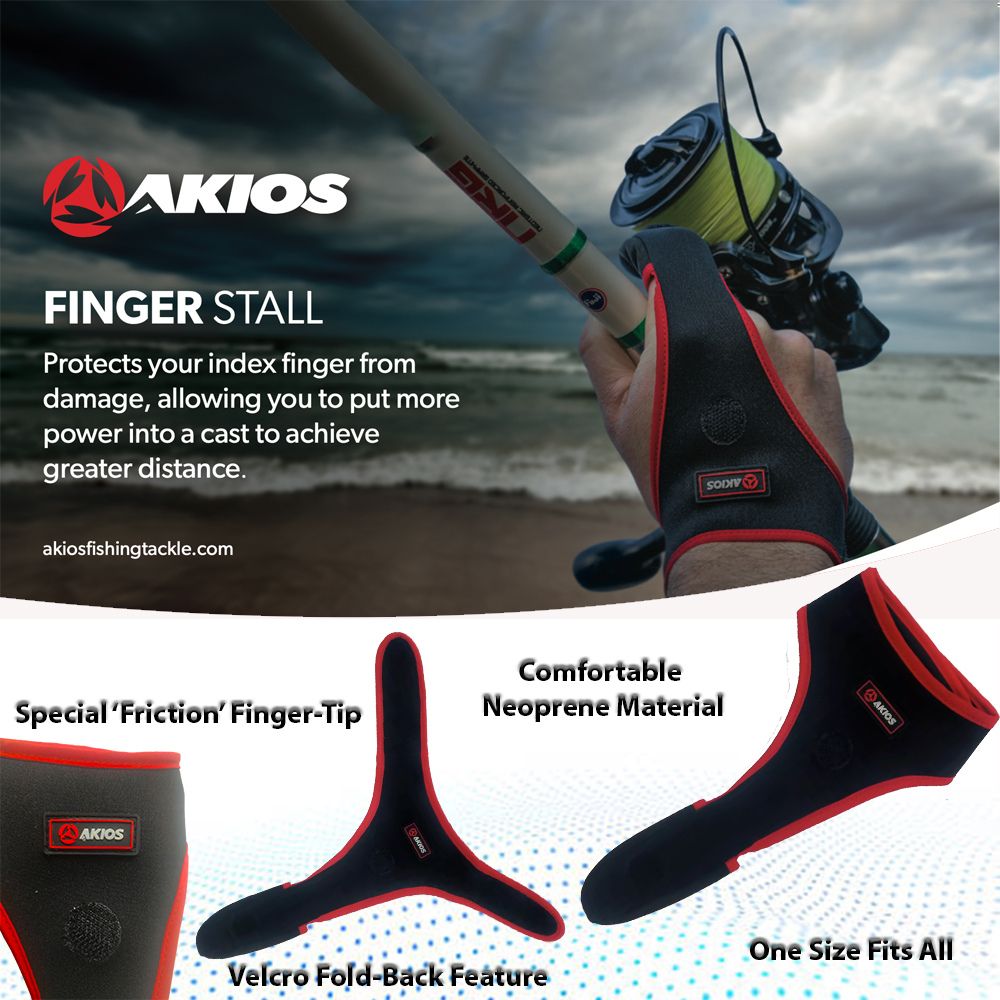 AKIOS Fishing Neoprene One Finger Casting Stall - Image 3