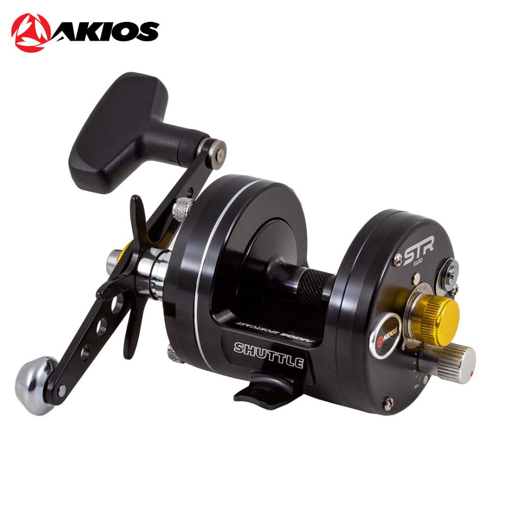 AKIOS Fishing Righthanded Casting Reel Shuttle 656 STR KURO Limited Edition