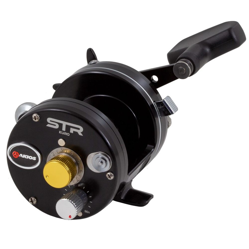 AKIOS Fishing Righthanded Casting Reel Shuttle 656 STR KURO Limited Edition - Image 4