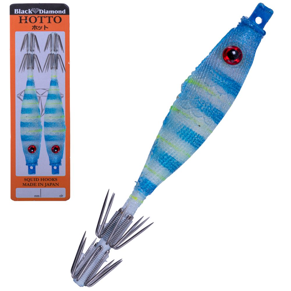 BLACK DIAMOND Squid Fishing Tataki Cloth Wrapped Soft Lure HOTTO 75mm #46