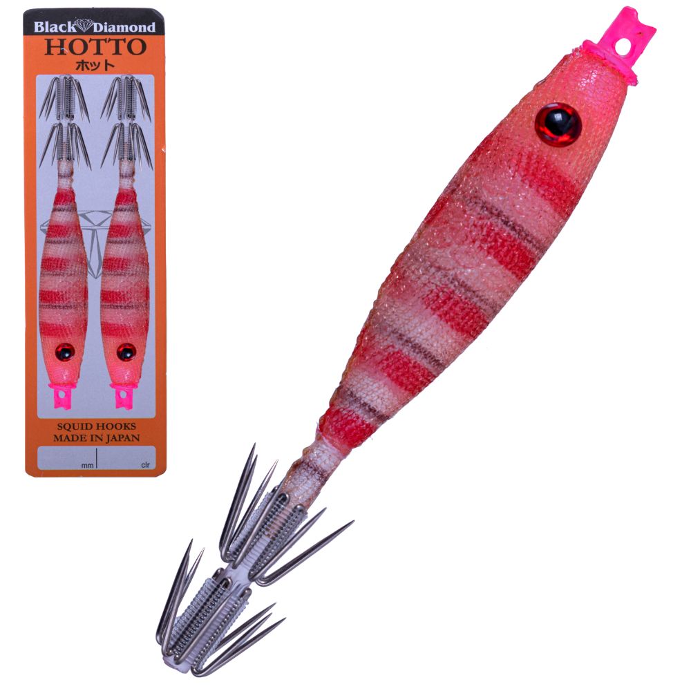 BLACK DIAMOND Squid Fishing Tataki Cloth Wrapped Soft Lure HOTTO 75mm #30