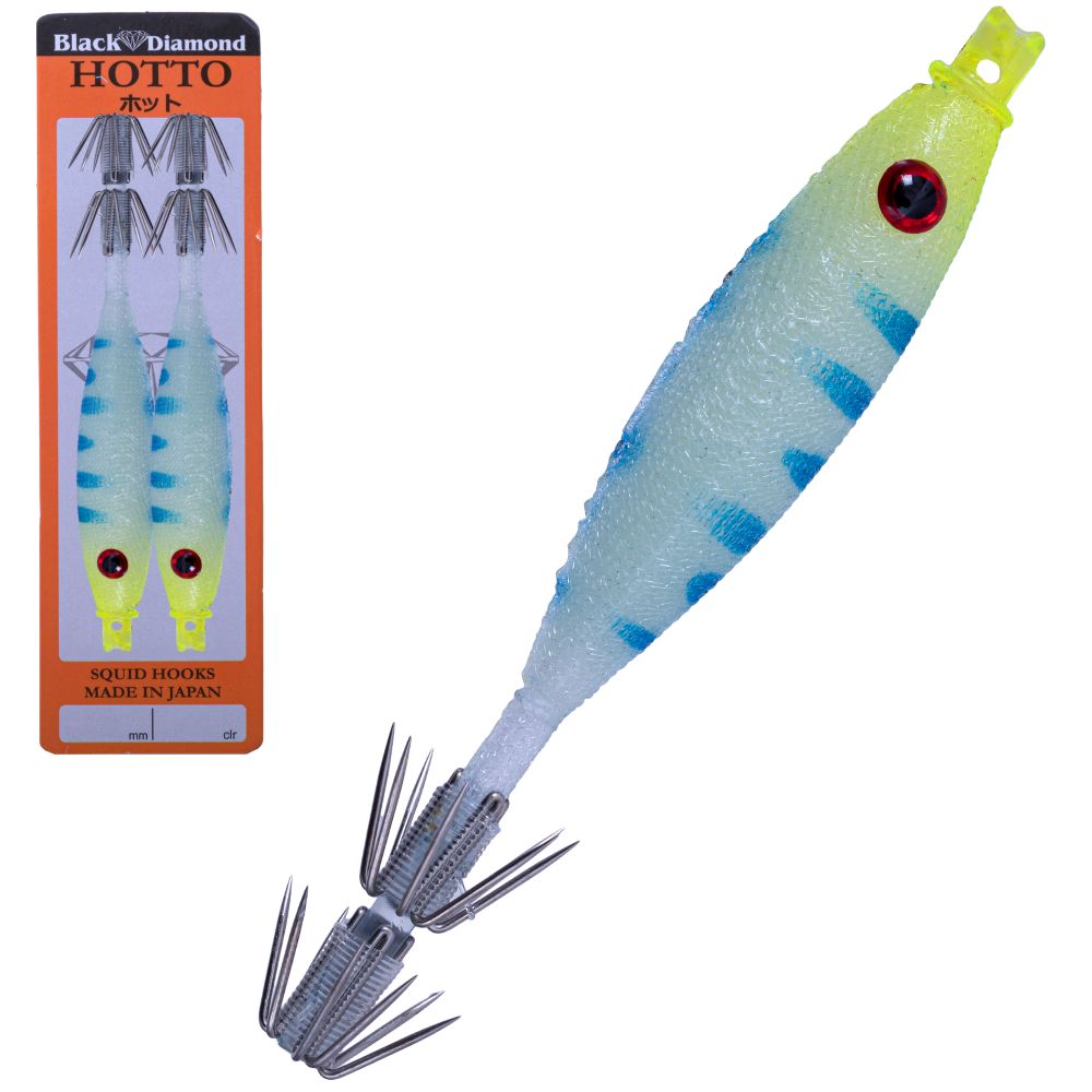 BLACK DIAMOND Squid Fishing Tataki Cloth Wrapped Soft Lure HOTTO 75mm #64