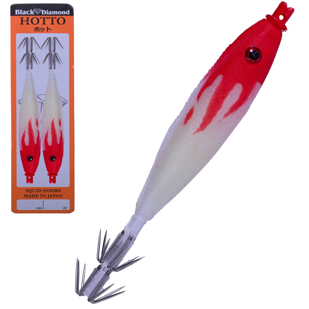 BLACK DIAMOND Squid Fishing Tataki Cloth Wrapped Soft Lure HOTTO 75mm #74