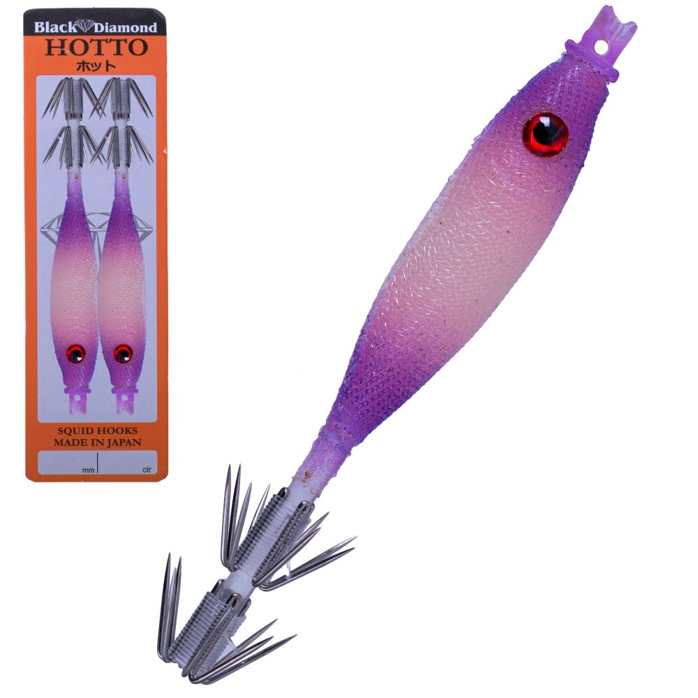 BLACK DIAMOND Squid Fishing Tataki Cloth Wrapped Soft Lure HOTTO 75mm #95