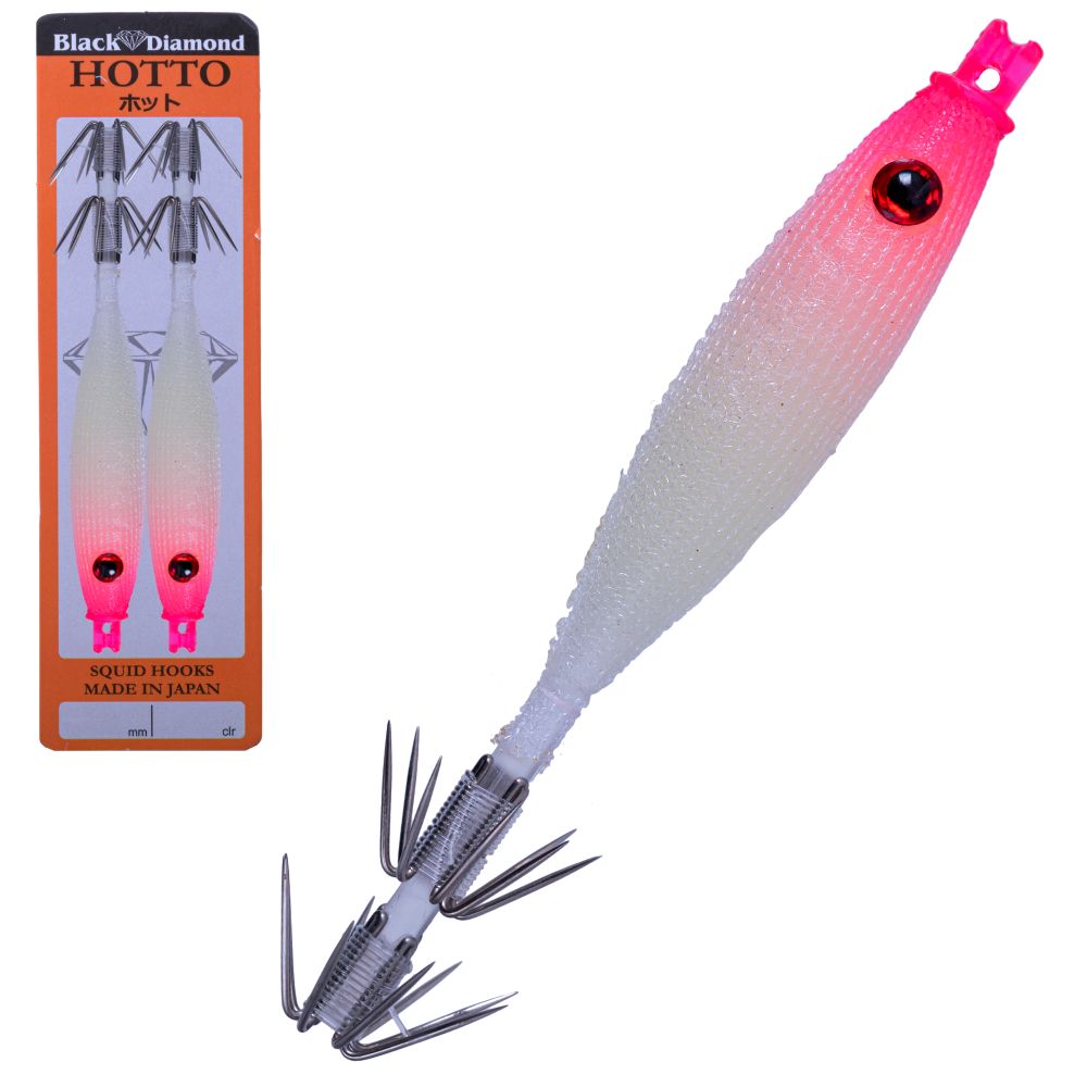 BLACK DIAMOND Squid Fishing Tataki Cloth Wrapped Soft Lure HOTTO 75mm #96