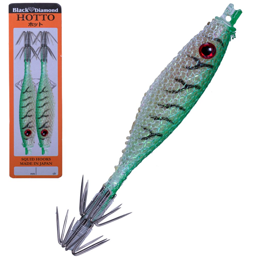 BLACK DIAMOND Squid Fishing Tataki Cloth Wrapped Soft Lure HOTTO 75mm #98