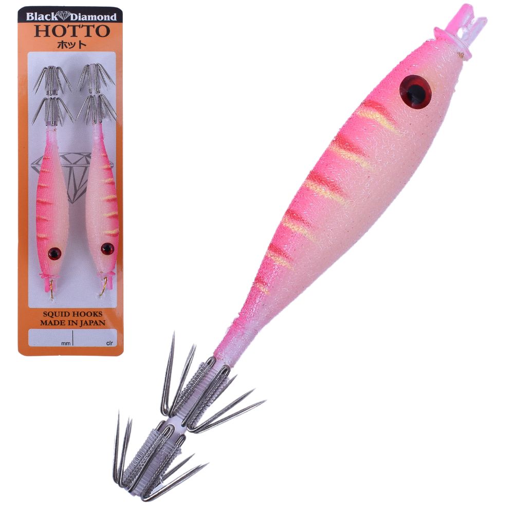 BLACK DIAMOND Squid Fishing Tataki Cloth Wrapped Soft Lure HOTTO 75mm #94