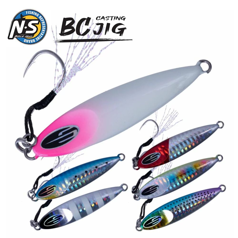 NS BLACK HOLE Saltwater Fishing Metal Jig Lure BOCA CASTING JIG 60g