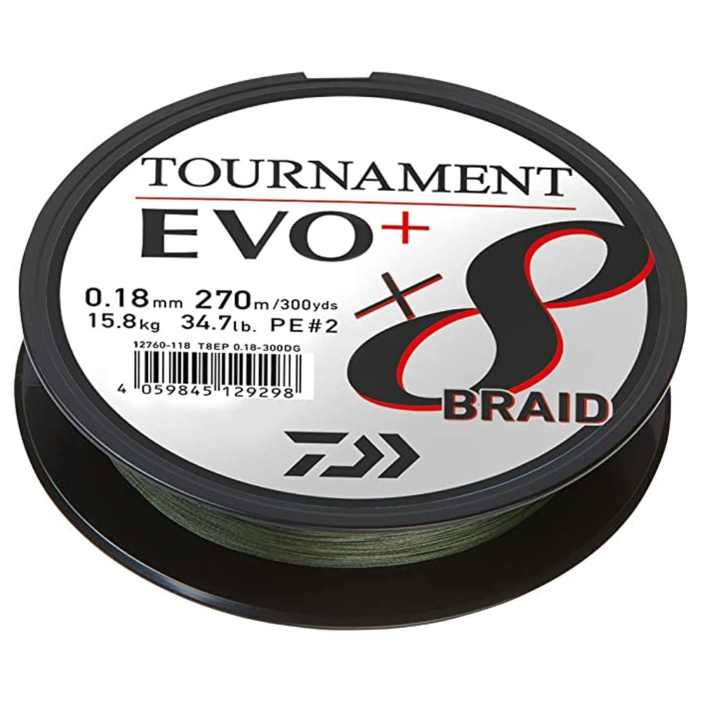 DAIWA 8 Strand Braid Line Tournament EVO+ 270m/Dark Green - Image 3