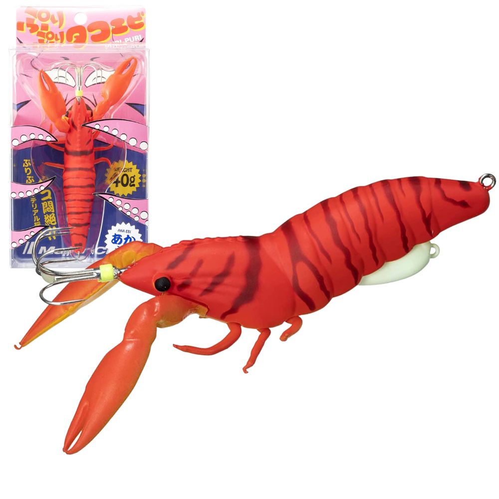 MAJOR CRAFT Octopus Fishing Jig Lure PURI-PURI TACO-EBI #1 Aka Ebi