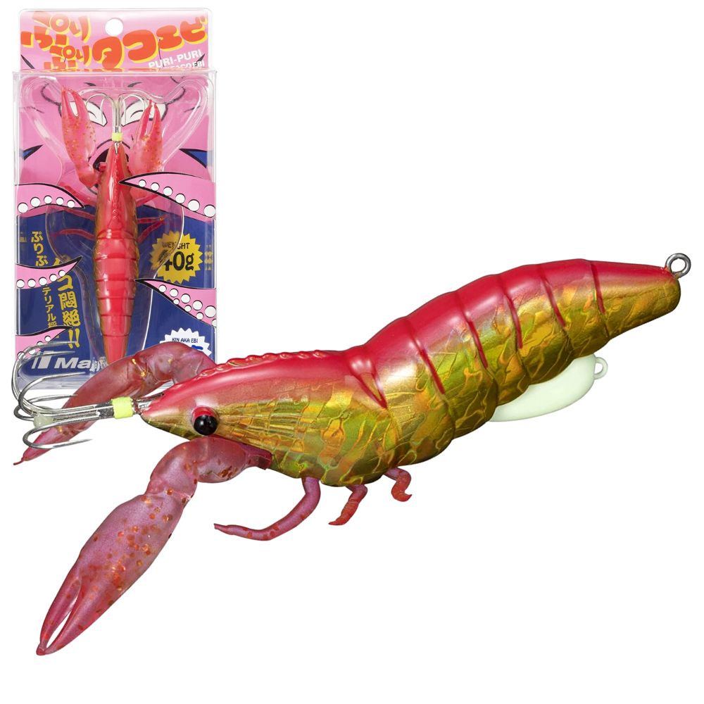MAJOR CRAFT Octopus Fishing Jig Lure PURI-PURI TACO-EBI #6 Kin Aka Ebi