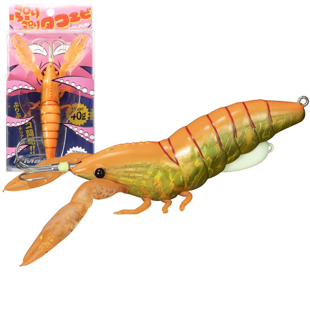MAJOR CRAFT Octopus Fishing Jig Lure PURI-PURI TACO-EBI #7 Kin Mikan Ebi