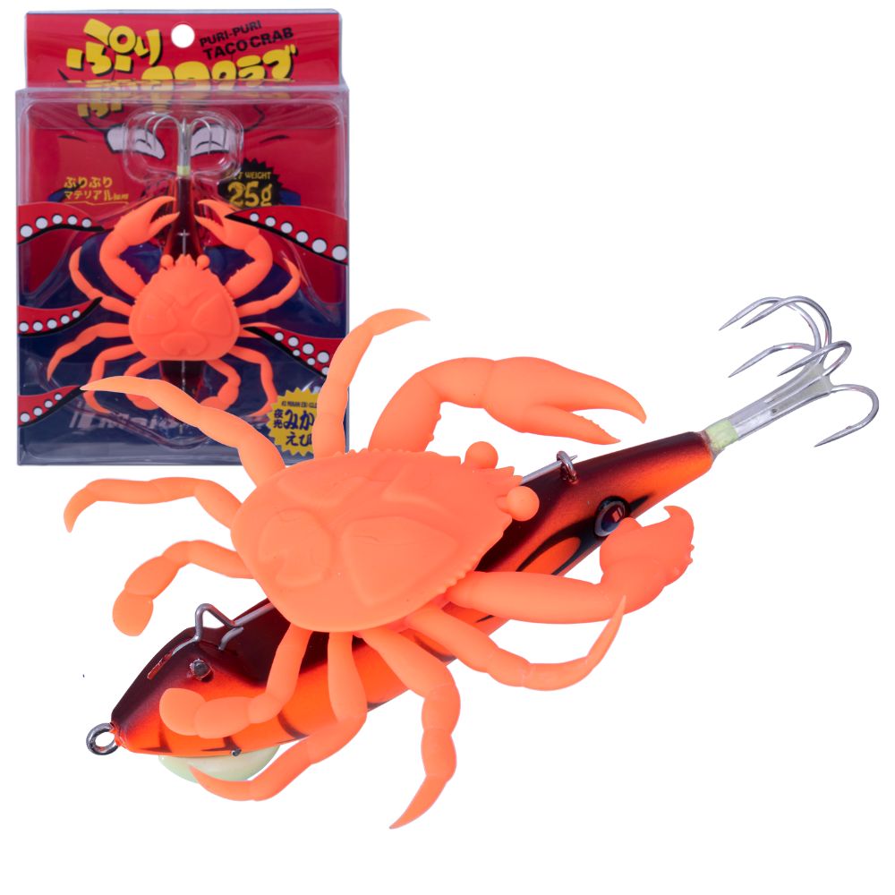 MAJOR CRAFT Octopus Fishing Jig Lure PURI-PURI TACO CRAB #002 MIKAN EBI GLOW
