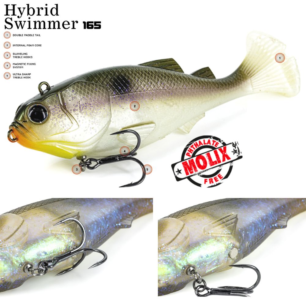 MOLIX Big Soft Swimbait Lure HYBRID SWIMMER 165 - Image 10