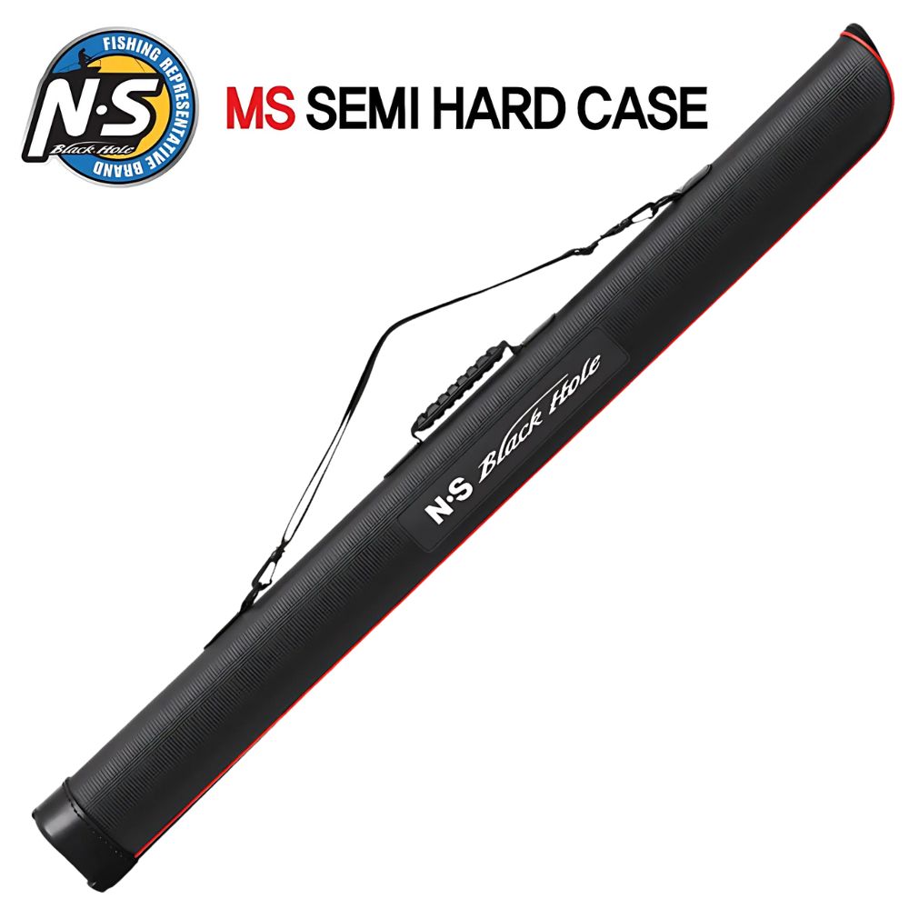 NS BLACK HOLE Fishing Rod Carry Carbon Looking SEMI HARD CASE MS