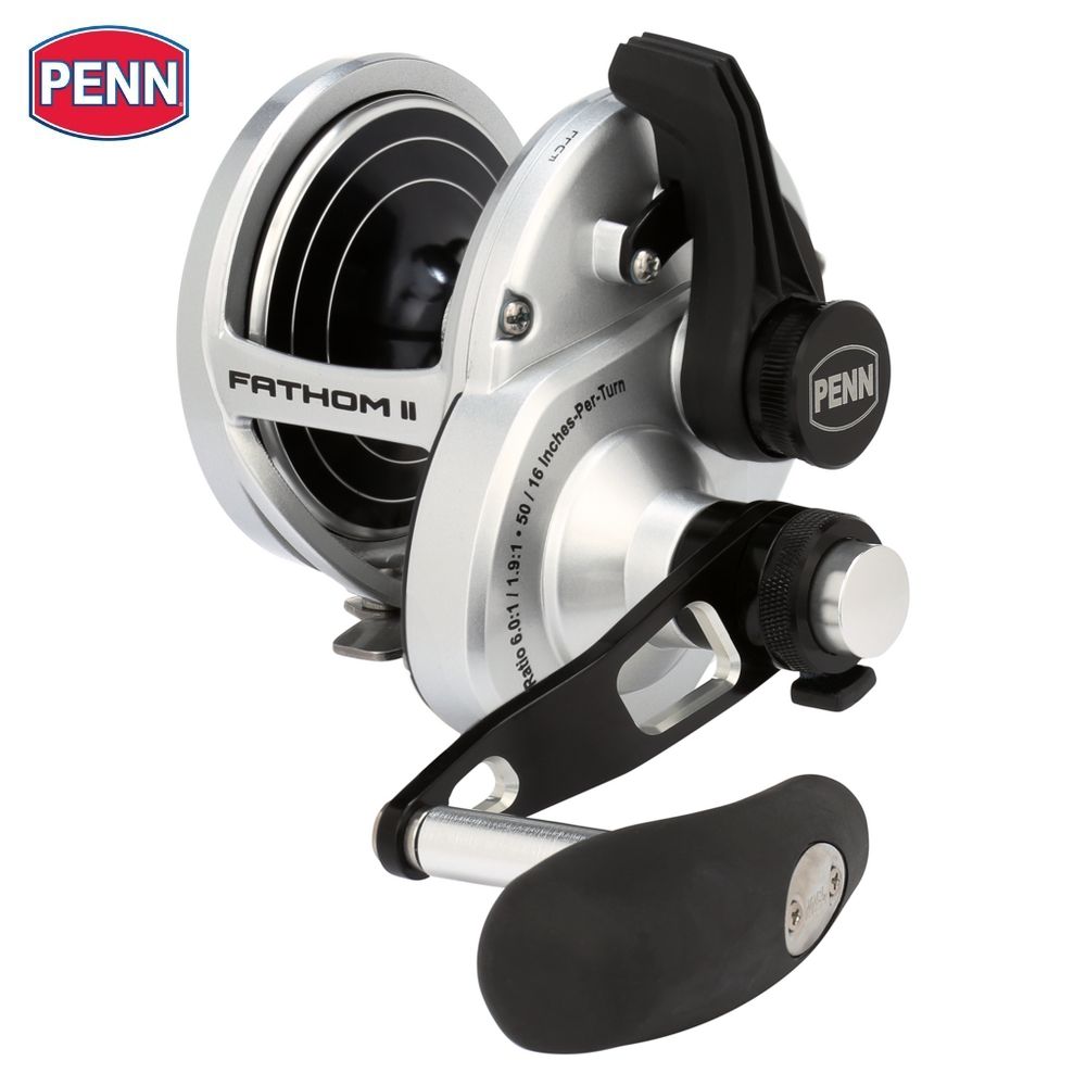 PENN Conventional 2-Speed Left-Handed Reel FATHOM II LEVER DRAG 40NLD2LH