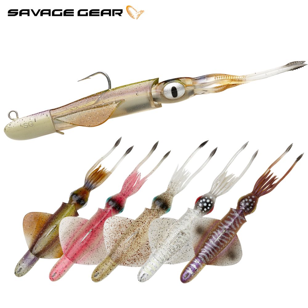 SAVAGE GEAR Saltwater Boat Fishing Soft Bait Lure SWIM SQUID RTF 18cm/90g
