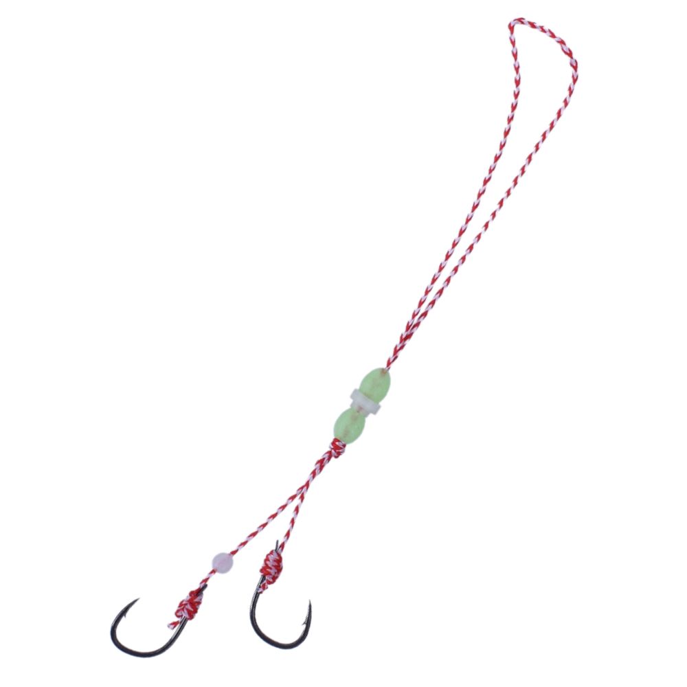 MAJOR CRAFT Rubber Jigging Pre-Tied Custom Hooks Red Back Tainomi TMH-SHORT/S - Image 2