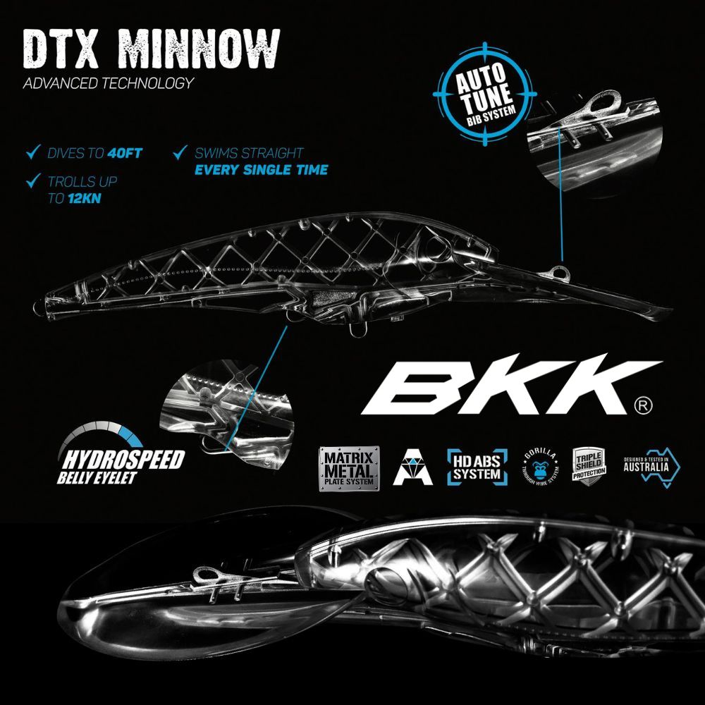 NOMAD DESIGN Offshore Trolling Hydrospeed Sinking Lure DTX MINNOW 220LRS - Image 2