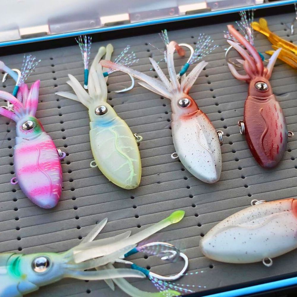 NOMAD DESIGN Saltwater Fishing Squid Vibe Scented Soft Lure SQUIDTREX 130mm/92g - Image 19
