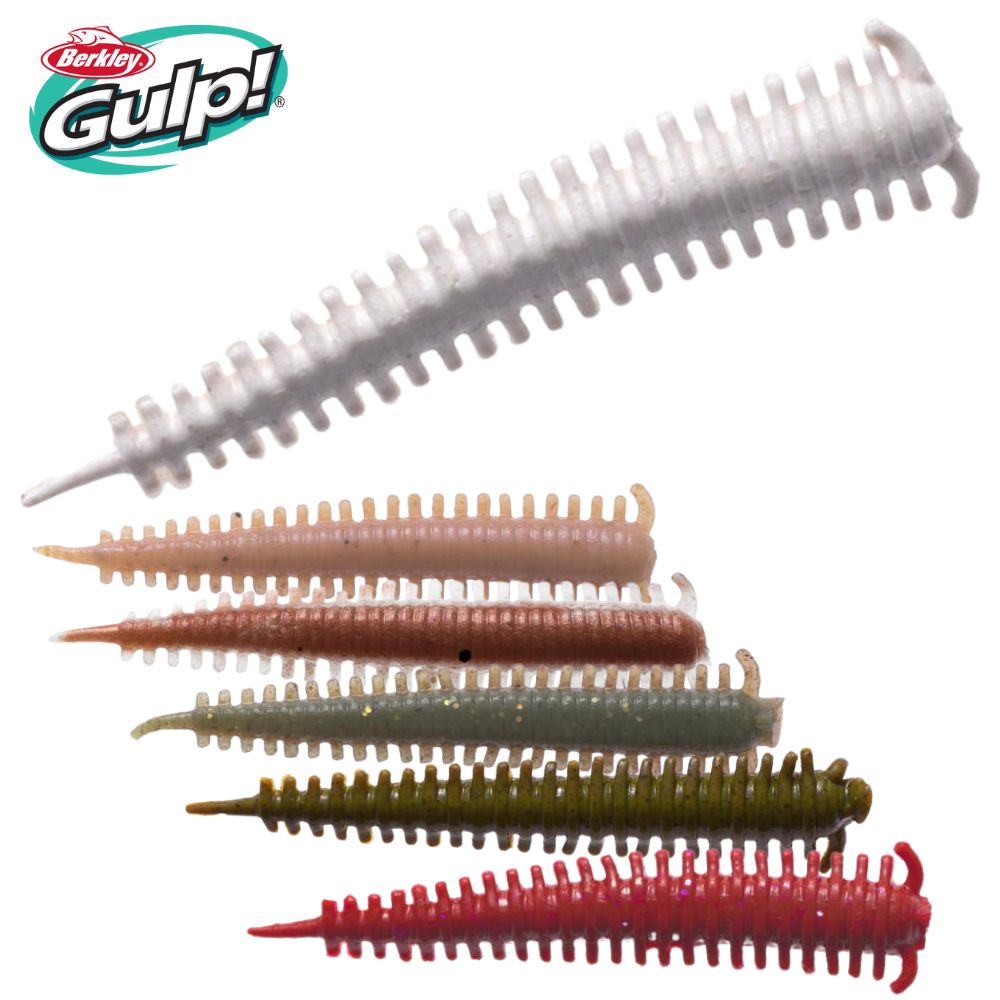 BERKLEY Gulp UL Fishing Scented Soft Bait Lure SW SANDWORM 2 in/16pcs