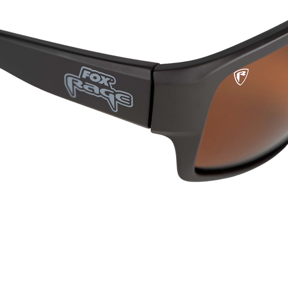 FOX Rage Sunglasses Floating Wraps Dark Grey Frame/Brown Lense - Image 4