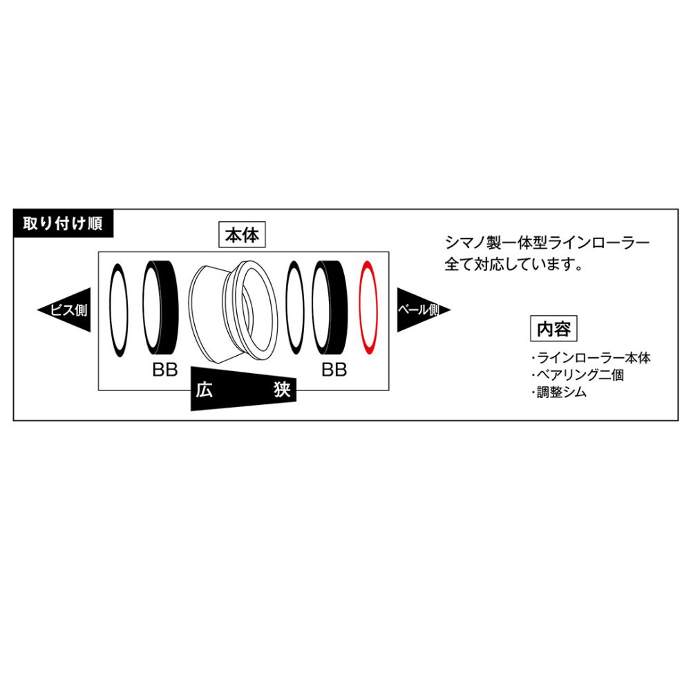 JACKSON By MCTW Fishing Reel Tuning Part TITANIUM Line Roller ZERO KAI Ltd - Image 3